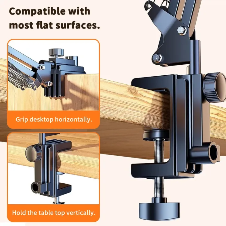 Tablet%20Holder%20for%20Bed%20with%2090cm%20Metal%20Arm%20360%C2%B0%20Rotating%20Bed%20Tablet%20Mount%20Stand%20For%20iPad%20Stand%204.5~11%20Inch%20Phone%20Tablet%20Bracket%20-%20Image%202