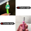 Cute Animal Cable Organizers Cartoon Cable Saver Cover Phone USB Charger Data Cord Protector Phone Holder Accessory. 