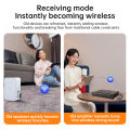 Aux Audio Adapter Bluetooth 5.4 Transmitter Receiver 2 IN 1 Support TF Card Wireless Adapter 3.5MM AUX For Car TV PC Speaker. 