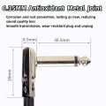 1/3/6PCS Electric Guitar Effect Pedal Patches Cable/6.35mm Flat Cord/Low Noise Shielded Cable/Pedal Board Cable(15/30/50CM).