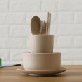 6 Pcs/Set Wheat Straw Baby Tableware Children Food Dishes Bowl Feeding Infant Learning Dinnerware Spoon Chopsticks Fork Cup New. 