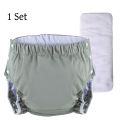 AIO Reusable Adult Diaper Pants Washable Adult Elderly Diapers Pocket Nappies Anti-Leakage Diaper Pants For Men & Women. 