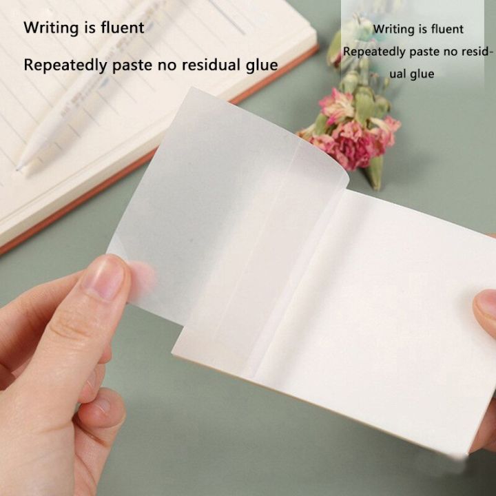 Transparent Sticky Notes Seethrough Colorful Pet Creative NTime