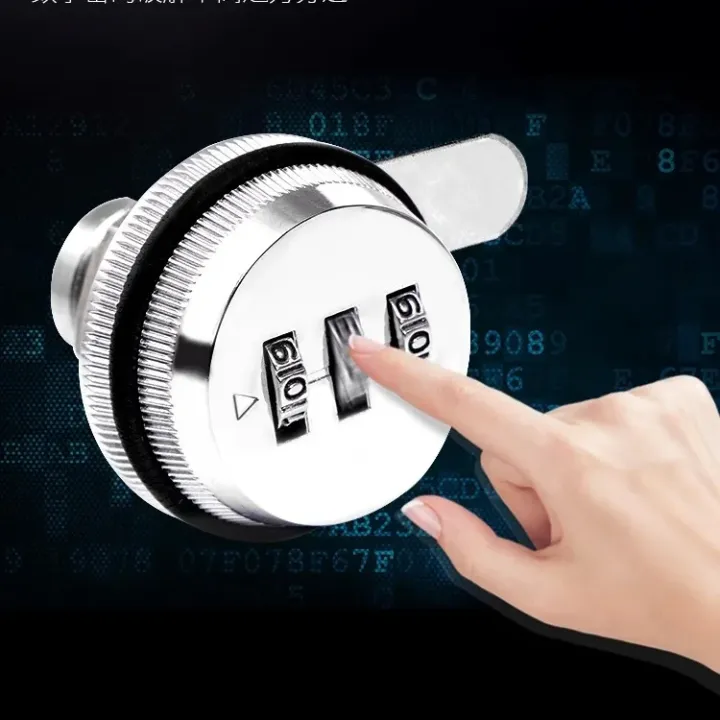 3 Digit Code Lock 3 Digit Combination Password Box Lock 20mm Smart Cam Code Lock Zinc ...