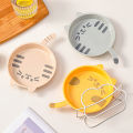 WORTHBUY Cute Cat Pattern Plastic Dessert Snack Food Plate Reusable Spit Bone Dish Microwave&Dishwasher Safe Kitchen Tableware. 