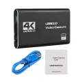 4K Video Capture Card 1080P 60fps HD Camera Recording Box HDMI-compatible to USB 3.0 PC Live Streaming Grabber Recorder. 