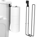 Bathroom Toilet Paper Holder with Storage Extra 3 Rolls, Over The Tank Toilet Paper Holder Wall Mount, Small Restroom Organizer.