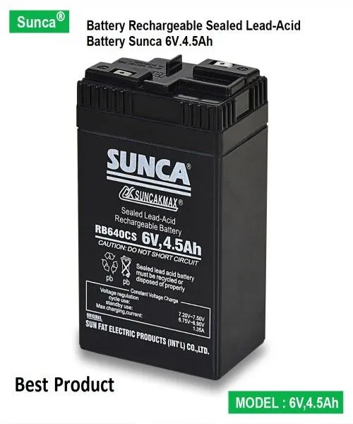 Sunca%206V%204.5Ah%20Sealed%20Lead-Acid%20Rechargeable%20Battery%20For%20Fan.%20light%20%0ASunca%206V%204.5Ah%20-%20Image%204