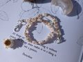 Trendy pretty white daisy flower beaded bracelet for girls  1 piece. 