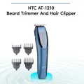 HTC AT-1210 Professional Rechargeable Hair Clipper & Beard Trimmer for Men – Precision Blades, Grooming Kit.