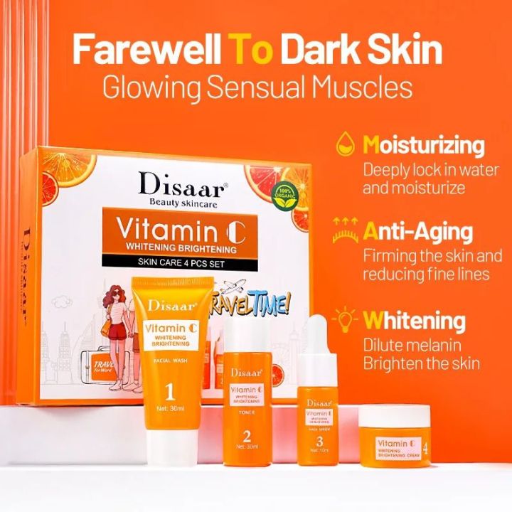 Disaar%20Travel%20Time%20%20Vitamin%20C%204%20pcs%20Skin%20Care%20Sets%20-%20Image%203