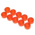 10Pcs/pack 2.5cm Electric Guitar Effect Pedal Foot Nail Cap Amplifiers Candy Color Foot Switch Toppers Knob Accessories. 