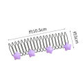 New Cute Colorful Heart Star Bow Pull-out Stretch Metal Hair Comb For Girls Broken Hair Finish Headband Fashion Hair Accessories. 