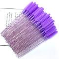 50pcs Crystal Silicone Eyelash Brush Eyebrow Wands Applicator Makeup Brushes Eyelash Extension Spoolie Microbrush Cosmetics Tool. 