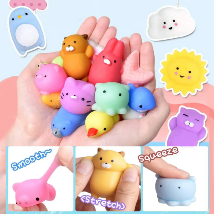 Creative Cartoon Small Toys Random 30 PCS Mochi Squishy Mini Squishies ...