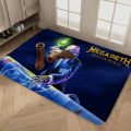 Heavy Metal Rock Roll Music Megadeths Floor Mat INS Style Soft Bedroom Floor House Laundry Room Mat Anti-skid Household Carpets.