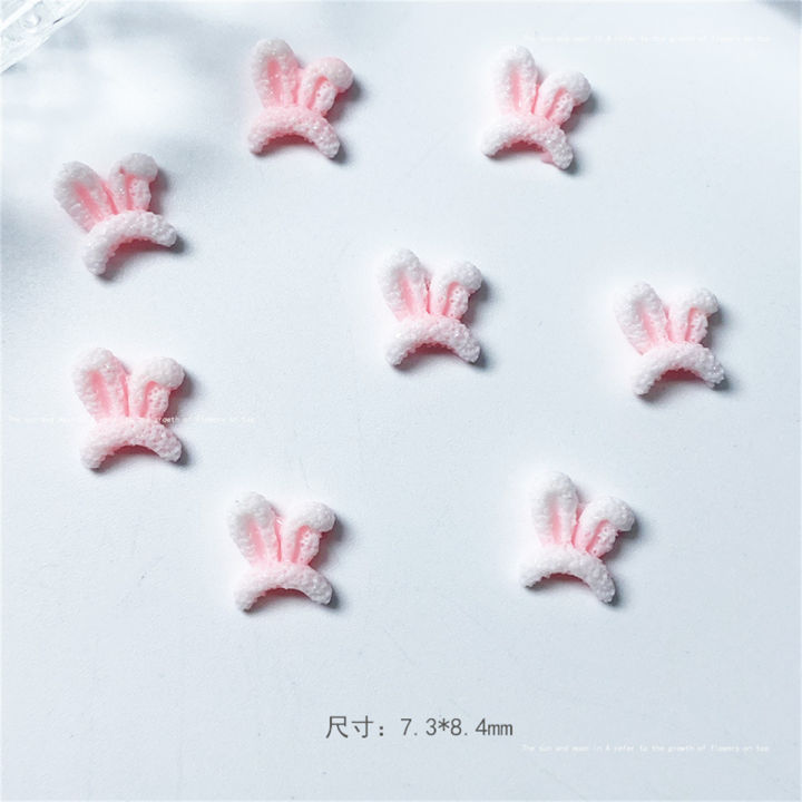 20pcs%203D%20Korean%20Rabbit%20Ear%20Resin%20Nail%20Art%20Charms%20Pink%20White%20Bunny%20Kawaii%20Jewelry%20Nail%20Rhinestones%20Decorations%20Accessories%20DIY%20-%20Image%206