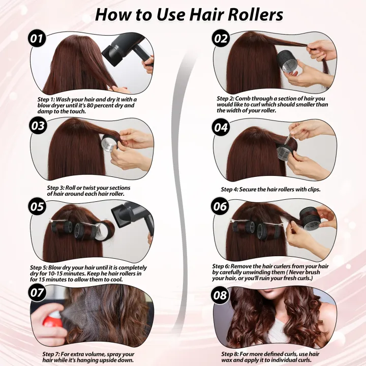 VELCRO%20Hair%20Rollers%20self-grip%20curling%20set%20+Clips%20in%20Different%203%20Sizes%20(6%20PCS)%20-%20Image%202