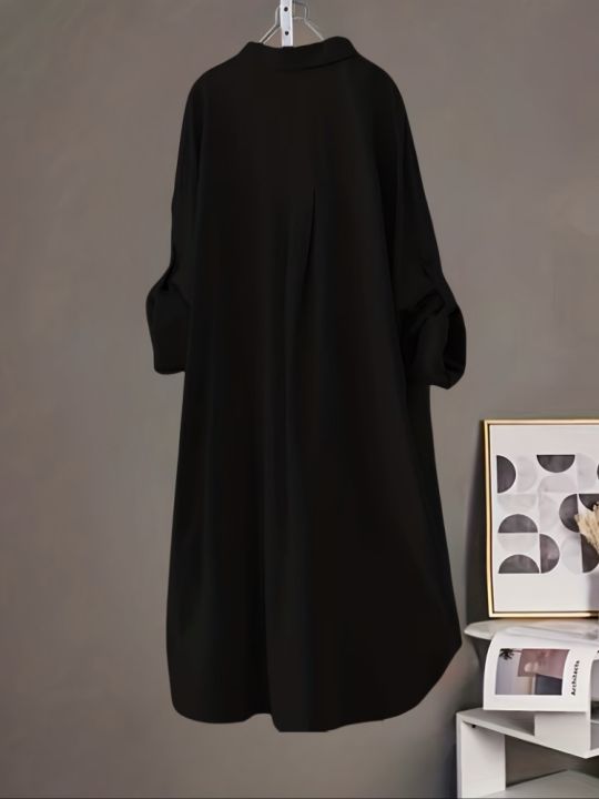 Korean%20Fashion%20White%20Shirt%20Women%202023%20Spring%20Summer%20Loose%20Breathable%20Midi%20Shirt%20and%20Blouse%20Lady%20Simple%20Solid%20Color%20Long%20Shirts%20-%20Image%206