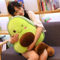 New Cute Avocado Plush Toy Doll Children's Sleeping Pillow Large Doll Holiday  Kawaii Creative Fruit Rag Doll Cushion. 