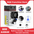 NEJE A40640 Laser Module Kit PWM/TTL 450nm 80W Laser Head Built-in Double Diodes for Stainless Steel Engraving Wood Cutting Tool. 