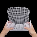 5pc White Plastic Mesh Sheet for DIYKnitting Bag &Creative Woven Art Craft, DIY Liner Bag Material, Durable Weave Design Pattern. 