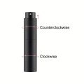 10ml Travel Perfume Sprayer, Refillable Cologne Container, Empty Dispenser Spray Bottle for Mini Sprayer Size (Black). 