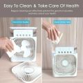 Portable Humidifier Fan Air Conditioners USB Electric Fan LED Night Light Water Mist Fun 3 In 1 Air Cooler Humidifie For Home. 