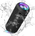 Ortizan Portable Wireless Speaker Bluetooth 5.3 , Powerful Bass, RGB Lights, IPX7 Waterproof, TWS, AUX&TF-Card Input,  Ideas. 