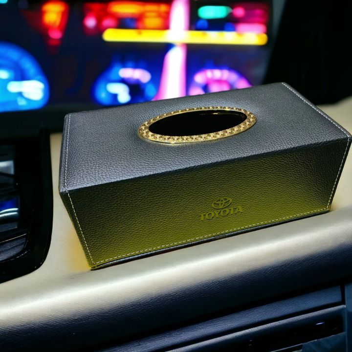 Artificial Leather Tissue Box luxery Design