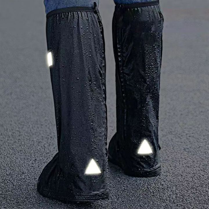 Reusable%20Anti%20Slip%20Rain%20Boot%20Shoe%20Cover%20Black%20Waterproof%20with%20Reflector%20High%20Tube%20Shoes%20Dust%20Covers%20Motorcycle%20Bike%20Rain%20Cover%20-%20Image%203