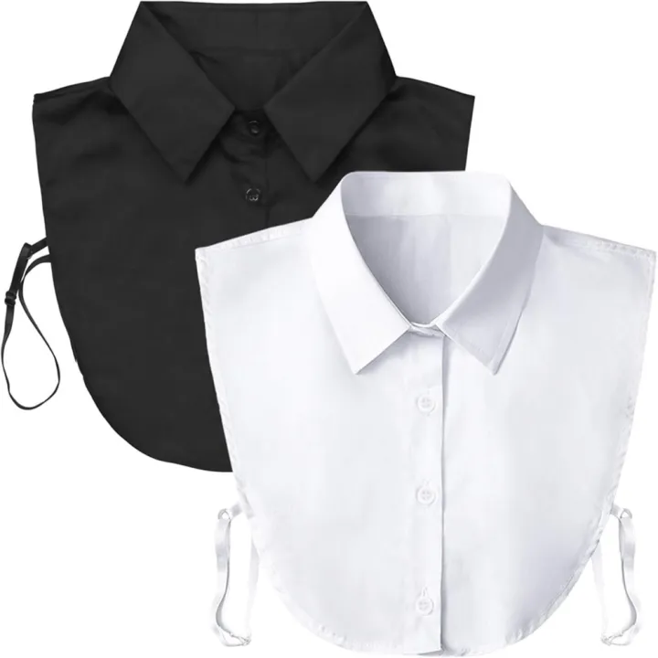 Botvotee Fake Collar Detachable Dickey Collar Blouse Half Shirts Peter Pan Faux False Collar for Women & Girls Favors