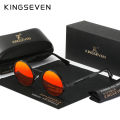 KINGSEVEN Round Sunglasses for Men Polarized Steampunk Sun Glasses For Women Vintage Style UV400 Eyewear Accessory Oculos. 