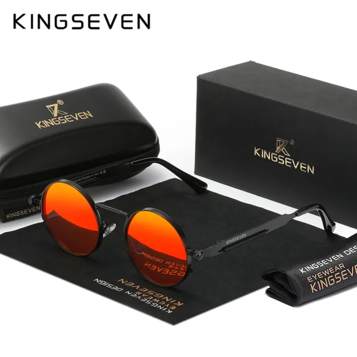 KINGSEVEN%20Round%20Sunglasses%20for%20Men%20Polarized%20Steampunk%20Sun%20Glasses%20For%20Women%20Vintage%20Style%20UV400%20Eyewear%20Accessory%20Oculos%20-%20Image%202