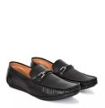 Loafers Shoes Men's Casual & Party Textured Drving For Black Colour. 