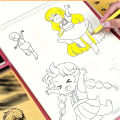 Anime Character Line Art Drawing Book for Beginners - 48 Pages of Simple Hand-Drawn Outlines for Tracing & Practice Painting. 