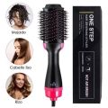 One Step Hair Dryer & Volumizer Salon Hot Air Paddle Styling Brush Negative Ion Generator Hair Straightener Curler. 