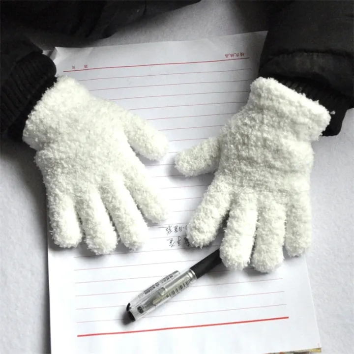 New%201-4Y%20Kids%20Gloves%20Winter%20Baby%20Plush%20Coral%20Gloves%20Toddler%20Full%20Fingers%20Cute%20Mittens%20Warm%20Windproof%20Glove%20For%20Boys%20Girls%20-%20Image%204