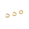 100pcs PVD Gold Plated Stainless Steel Open Jump Rings Connectors for DIY Jewelry Making Split Ring Jewelry Findings Accessoires. 
