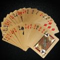 Black Gold Playing Card Poker Game Deck blue Silver Poker Suit Plastic Magic Waterproof Deck Of Card Magic Water Gift Collection. 