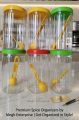 Masala Storage Jar 6 Piece Combo Plastic 750ml Airtight High Transparency Easy Recycling Kitchen Organizer.
