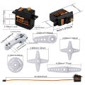 DSPOWER 17g 21g Servo Mini Digital Motor Waterproof for 1/18 1/16 Micro RC Car HYPER GO WLTOYS 144001 WPL MN Plane Boat Robot. 