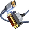HDMI to DVI Bidirectional Adapter and Switch Cable Suitable for Laptops Ps4 Desktop Computers Televisions and 1080p Projectors.