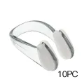 Nose Clip 10Pcs Candy Color Soft Silicone Nose Clip Small Swimming Adult Children Swimming Pool Accessories Water Sports. 