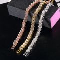 Fashion Women's Crystal Cubic Zirconia Bracelets Silver Color Bracelet Weight Loss Magnetic Therapy Bracelet Health Jewelrys. 