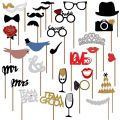 Creative Wedding Party Handheld Photo Props Bride and Groom Team Shooting Decorations Funny Birthday Party DIY Shooting. 