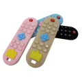 Baby silicone remote control teether baby anti-eating hand teething stick cartoon soothing teething toys cognitive teething toy. 