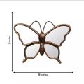 3 pec sat Mirror Butterfly golden Pvc. 