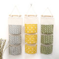 3 Pockets Hanging Organizers Waterproof Hanging Storage Bag Wall Mounted Closet Organizer Bear Flamingo Sundries Bags Home Decor.