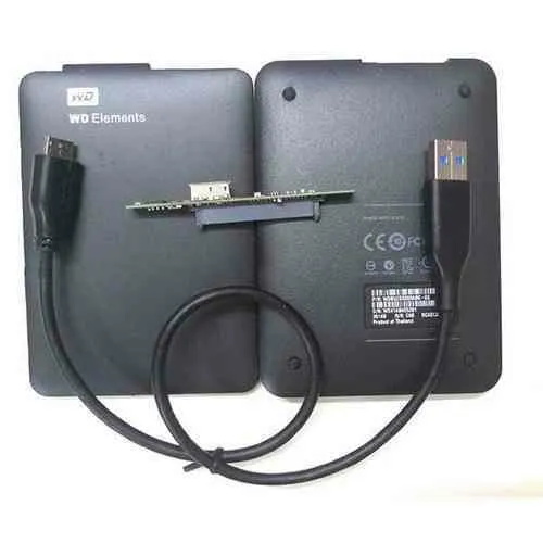 WD Elements Portable Hard Disk Enclosure Front View